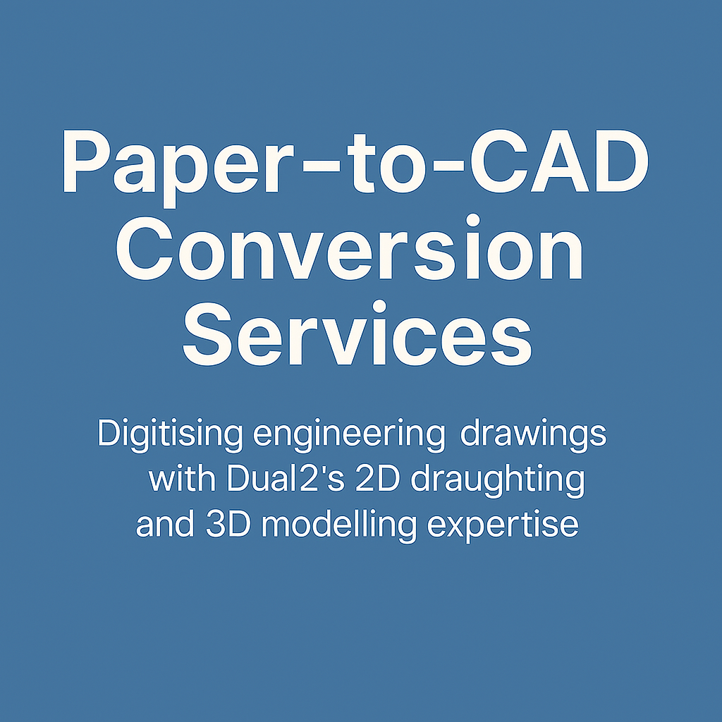 Paper-to-CAD conversion service advertisement